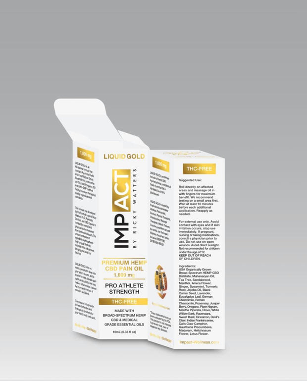 Sample - Liquid Gold THC-FREE Hemp Extract CBD Pain Oil